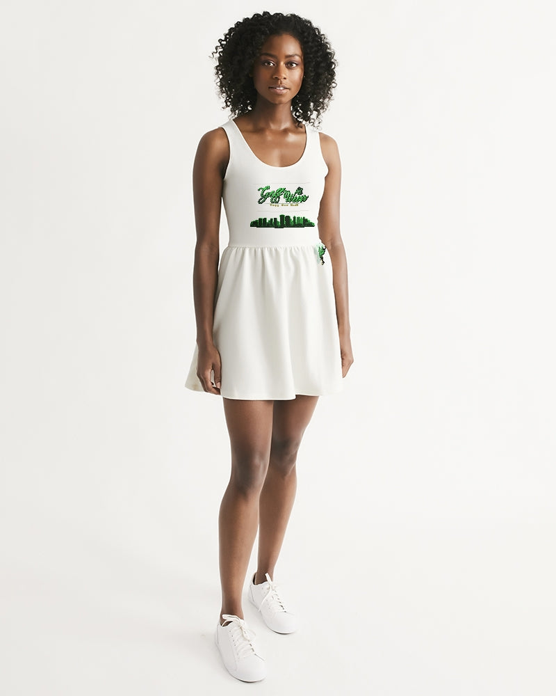 GeffWeear Women's Scoop Neck Skater Dress